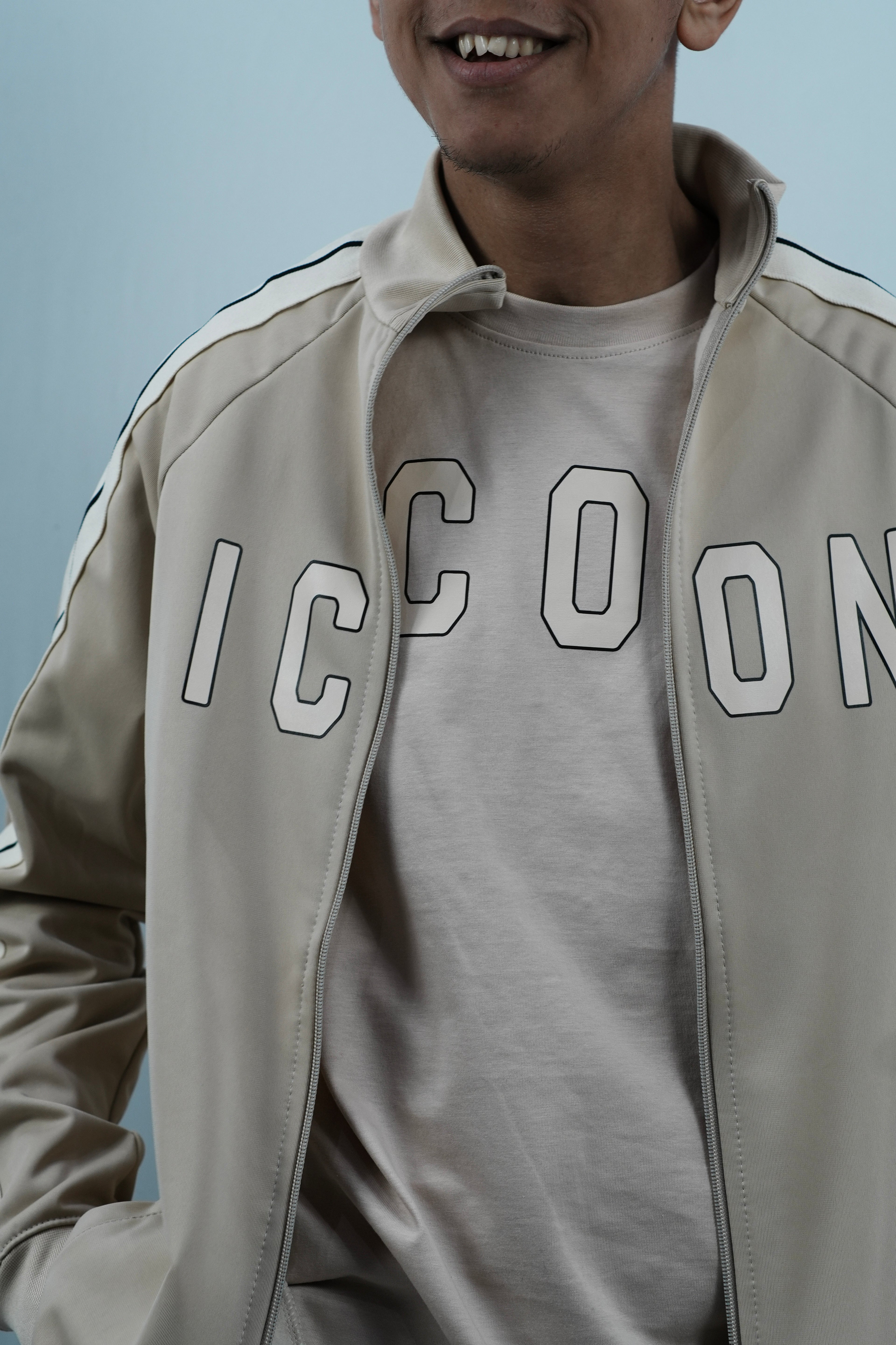 ICON Beige Logo Jacket