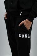 ICON Logo Black Jogger