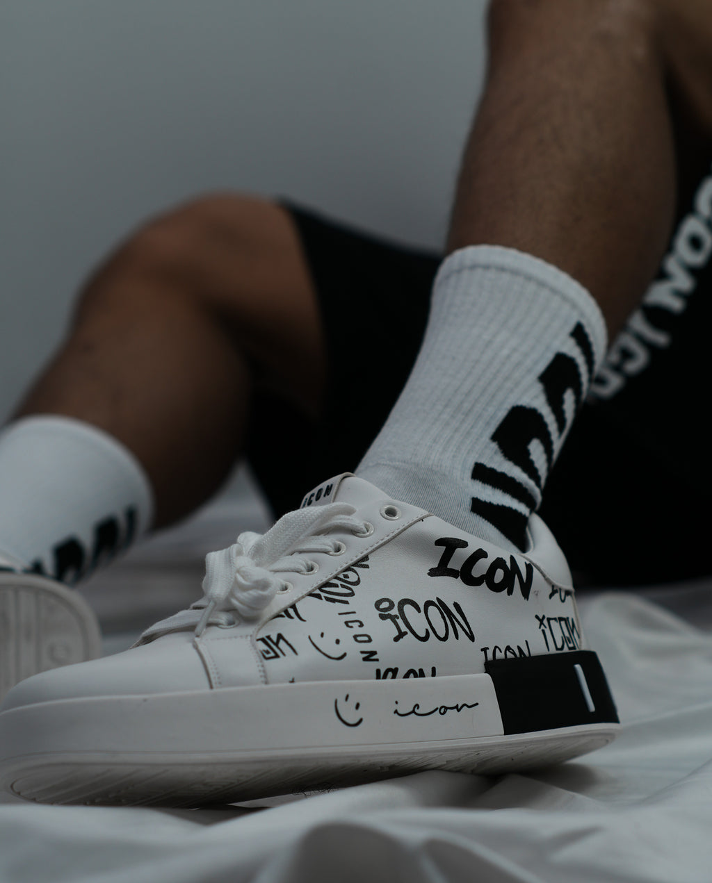ICON White Graffiti Shoes