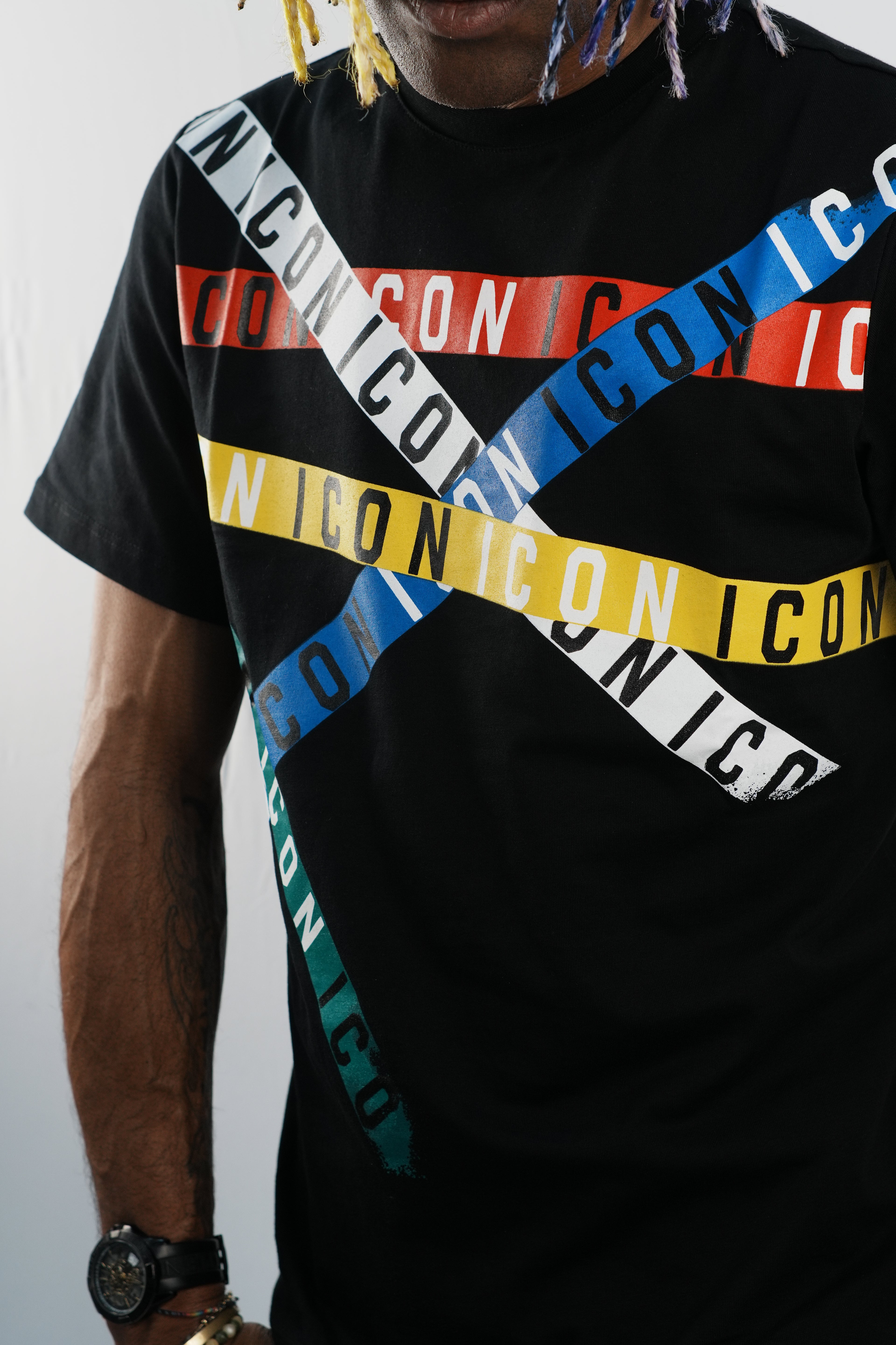 ICON  Black Colored T-Shirt