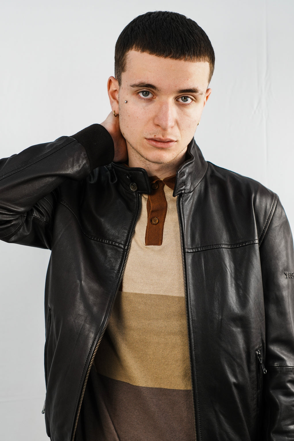 YES•ZEE Leather Bomber