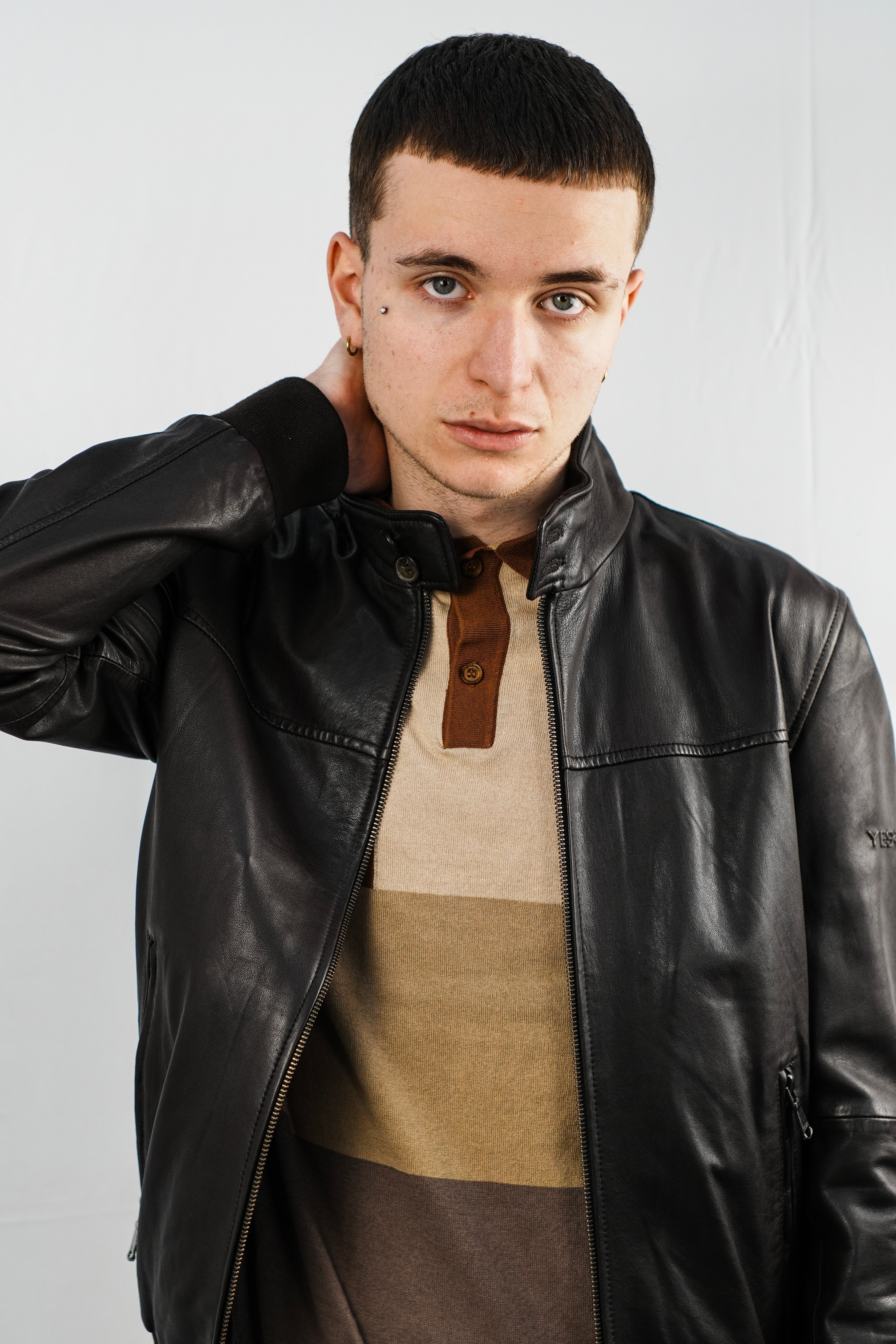 YES•ZEE Leather Bomber