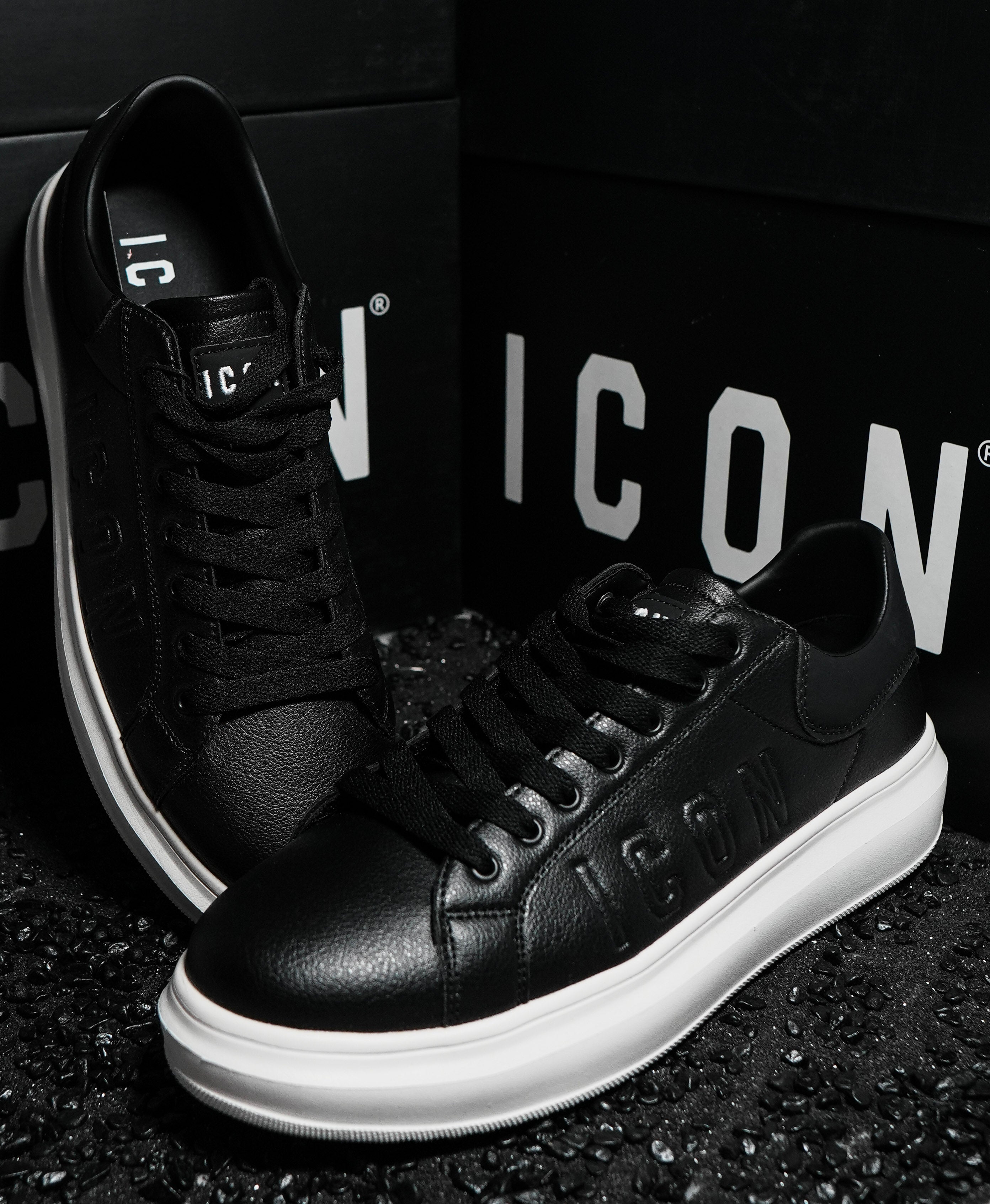 ICON Black White Sole Sneaker